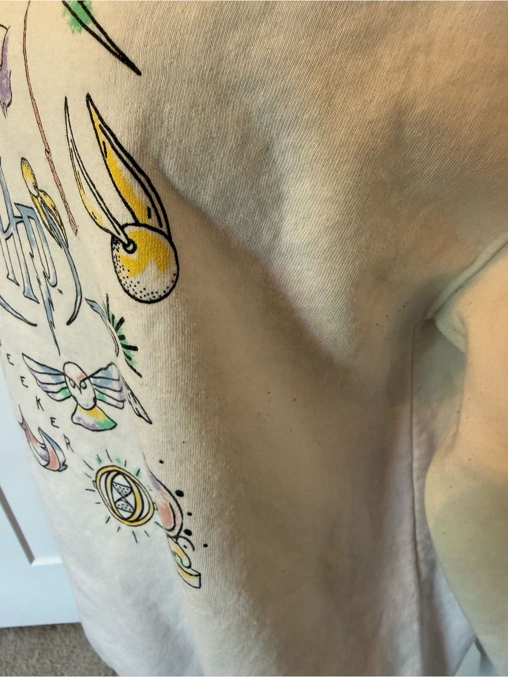 White Graphic Wizardry Sweatshirt - Unbranded - Picture 2 of 2